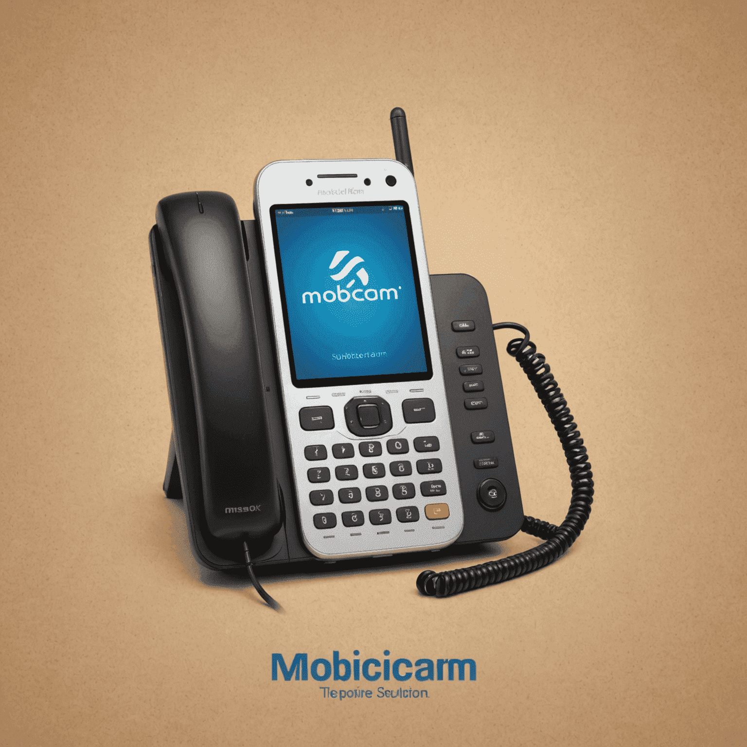 شعار موبيكارم - شركة لحلول الاتصالات الهاتفية